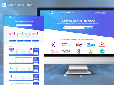 Broadband UK - Web design design graphic design responsive design sodewe ui web design