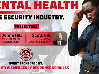 PPT cover for 3D security emergency service. graphic design power point cover