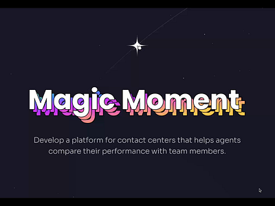 Magic Moment - Figma Portfolio Case Study 3d ai animation branding case study dashboard design figma graphic design illustration landing page logo motion graphics saas ui ui design ux video