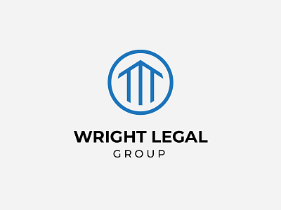 Wright Legal Group branding graphic design logo