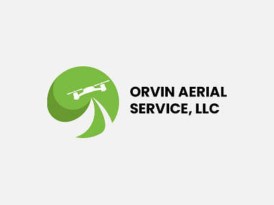 Orvin Aerial Service branding graphic design logo