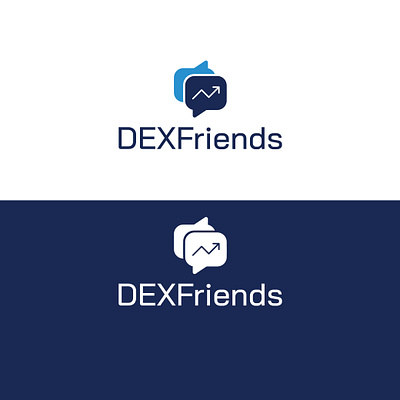 DEXFriends Logo app logo branding chartview finance graphic design logo