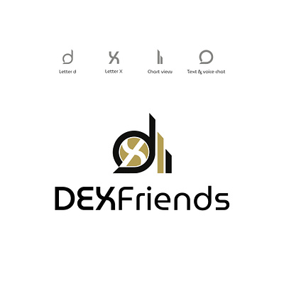 DEXFriends Logo branding graphic design logo