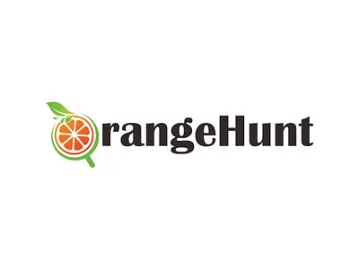OrangeHunt Logo branding graphic design logo orange