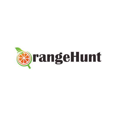 OrangeHunt Logo branding graphic design logo orange