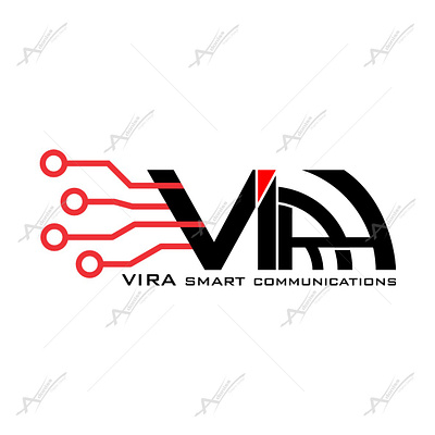 Vira Smart Communications branding design graphic design logo logo design vector