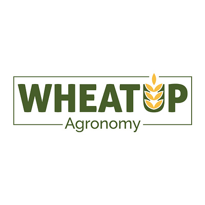 WHEATUP Logo. branding graphic design logo