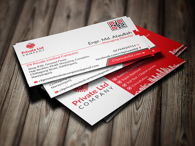 Business card for c9 pvt ltd branding business card graphic design