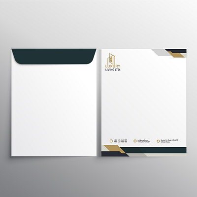 Envelope for luxury living ltd branding graphic design logo