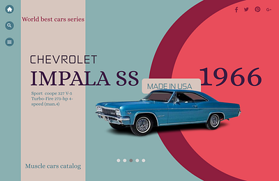Chevrolet branding car design graphic design landing page ui uiux vintage cars