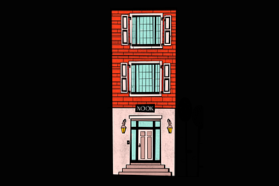 Brownstone Building apartment art direction brooklyn brownstone building character colorful illo illustration new york nooklyn procreate