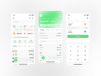 Crypto exchange - mobile app concept app crypto cryptoexchange design mobileapp ui ux uxui design