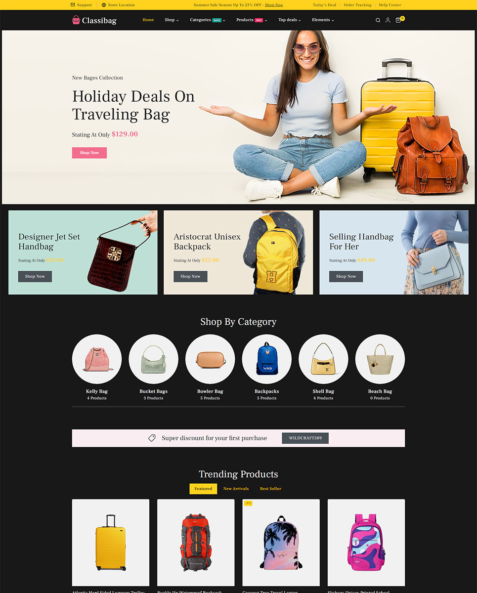 Fashion Store Elementor WooCommerce Responsive Theme elementor fashion store product store responsive theme website theme woocommerce
