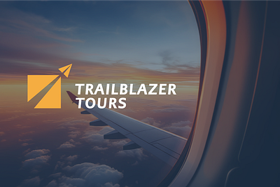 Trailblazer Tours , travel Agency logo & brand identity branding graphic design logo