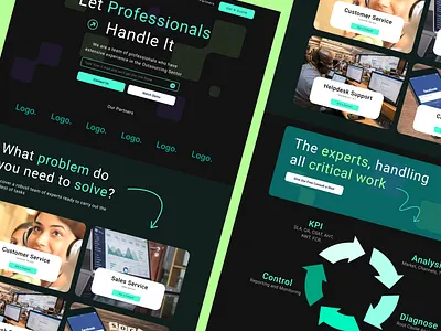 Website for an Outsourcing Company branding design graphic design illustration typography ui ux