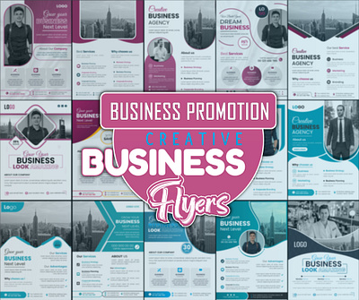 Business Flyer Design Bundle advertising branding business business flyer design flyer design graphic design illustration mjvectart modern social