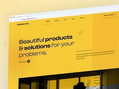 AarawanTech - A Kathmandu based IT Company minimal ui ui design ui ux web design