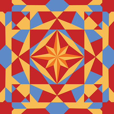 Azulejo Captain Marvel geometric graphic design illustration logo pattern vector