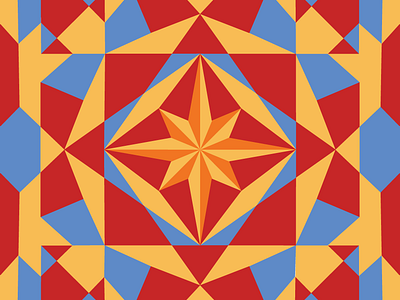 Azulejo Captain Marvel geometric graphic design illustration logo pattern vector