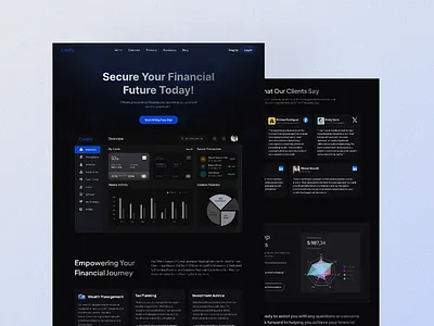 Saas Finance Website Landing Page Design bank branding corporate e commarce app figma finance finance landing page finance web design finance website financial financial website illustration motion graphics saas saas landing page saas webdesign saas website ui ui design ux design
