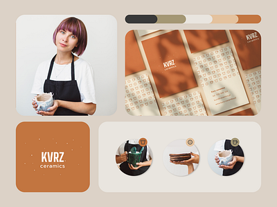Kvrz Ceramics | Branding brand identity branding ceramic ceramics design graphic design handmade handmade brand identity logo pottery visual identity