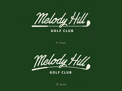 Melody Hill Golf Club - Brand & Logo Design ball branding club course design golf graphic design green illustration logo rhode island typography vector