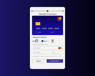 Day #002 Prompt: Credit Card Checkout #DailyUI #Figma ui