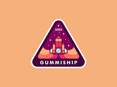 Gummiship NASA badge apollo badge gummiship icon illustration kingdom hearts logo mercury nasa nasa badge ship space stars videogame