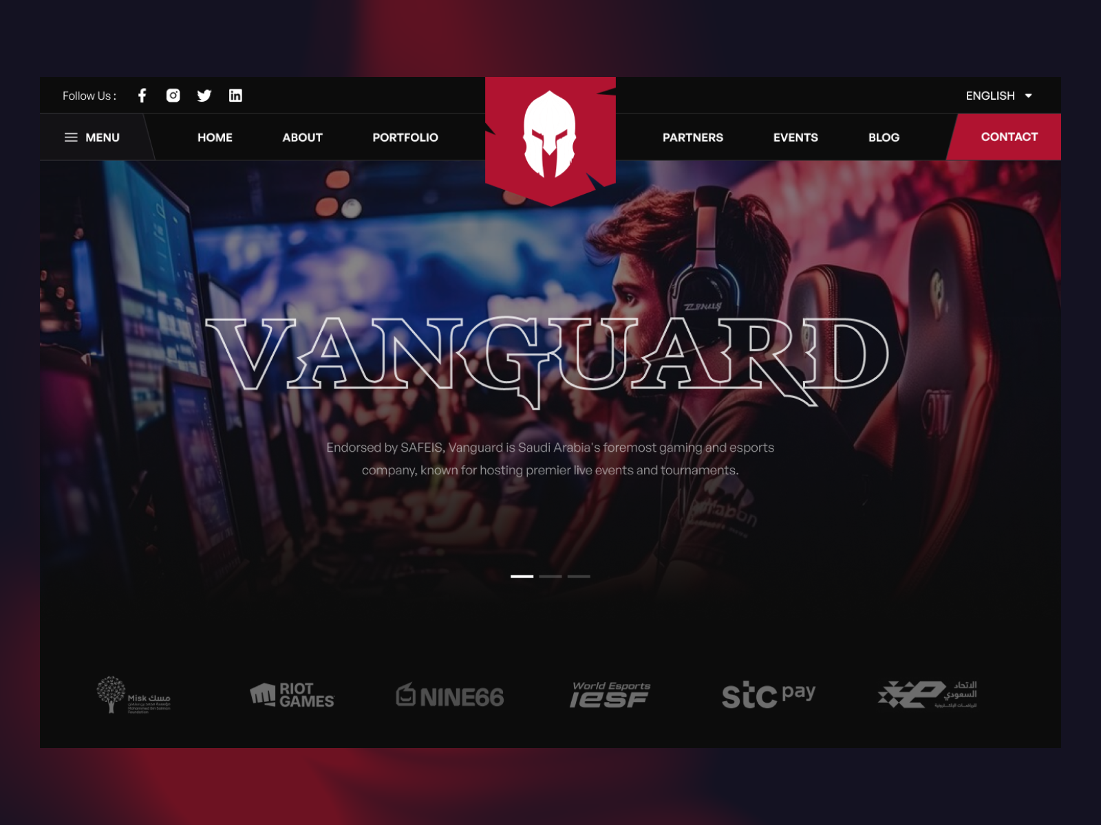 Esport Team Hero Section by Syahru Murtadho on Dribbble