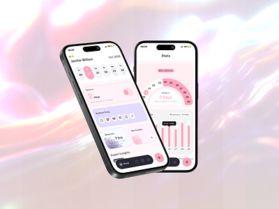 Blooom - Menstrual Health Companion App app dashboard app design ios app mobile app period tracker product design ui ui design ui ux ux ux design