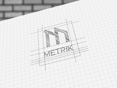Metrik Logo & Identity Design architecture barnd identity architecture design architecture logo brand design branding combination mark graphic design logo logo design logo mark logotype
