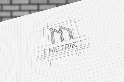 Metrik Logo & Identity Design architecture barnd identity architecture design architecture logo brand design branding combination mark graphic design logo logo design logo mark logotype