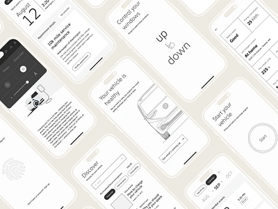 Vehicle Mobile App app application automotive concept design ui utility app ux vehicle