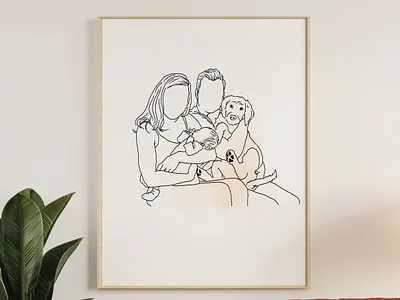 custom line art adobe illustrator animals animation branding clipart custom custom line art design digital line art digital portrait dxf eps graphic design illustration pdf png portrait svg ui vector