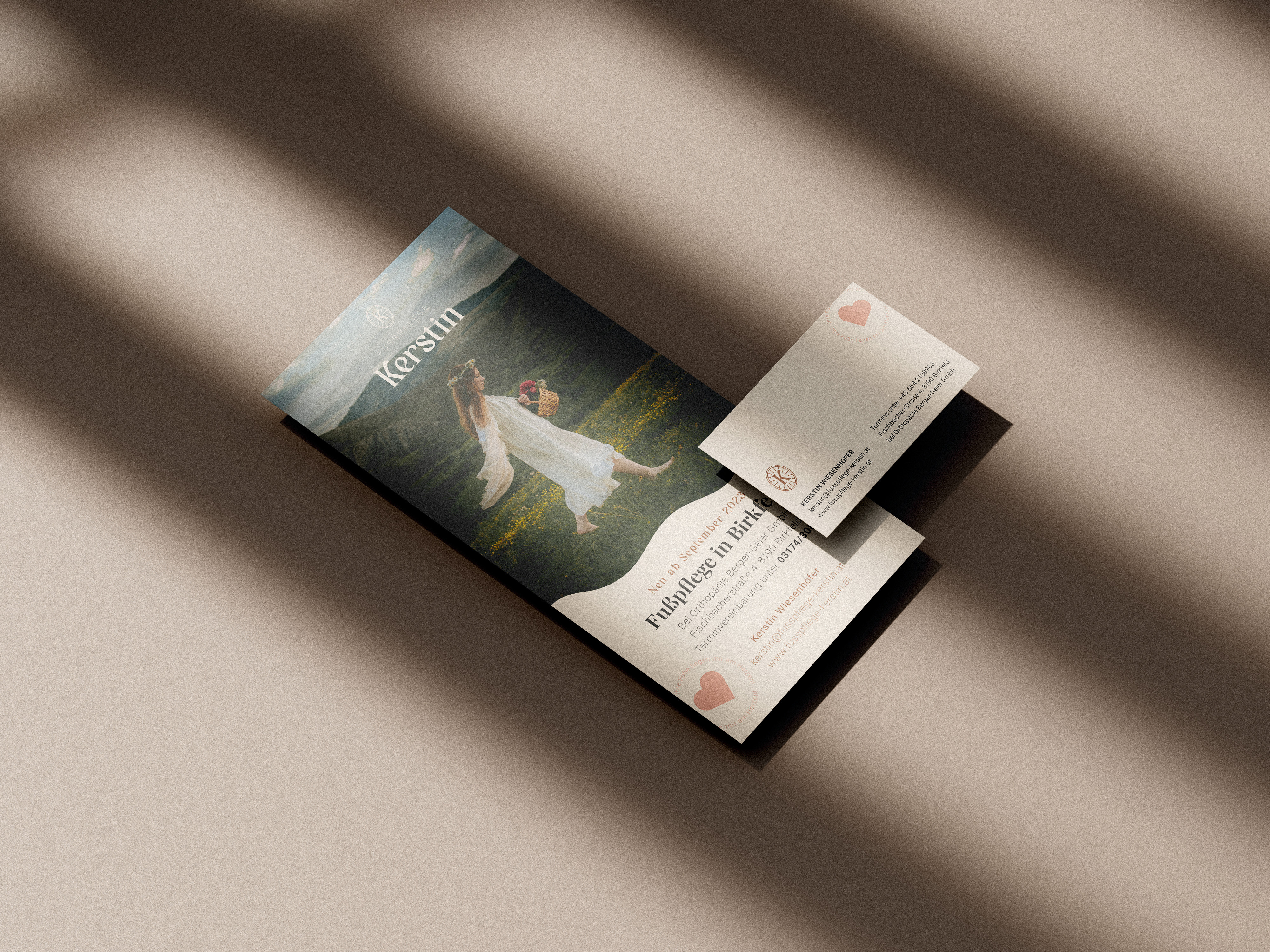 Fußpflege Kerstin branding business card flyer graphic design illustration logo poster webdesign