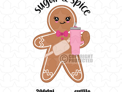 SUGAR AND SPICE SVG (Gingerbread Character in SVG format) animals animation branding clipart design graphic design illustration logo vector