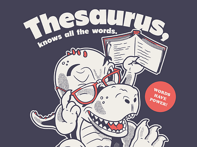 Thesaurus character design design graphic design illustration mascot design t shirt design vector