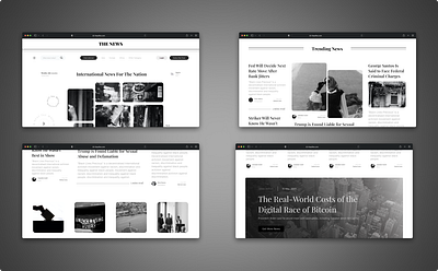 Newspaper-Style Website Design for Latest News aesthetic figma informative news newspaper ui uidesign ux uxdesign