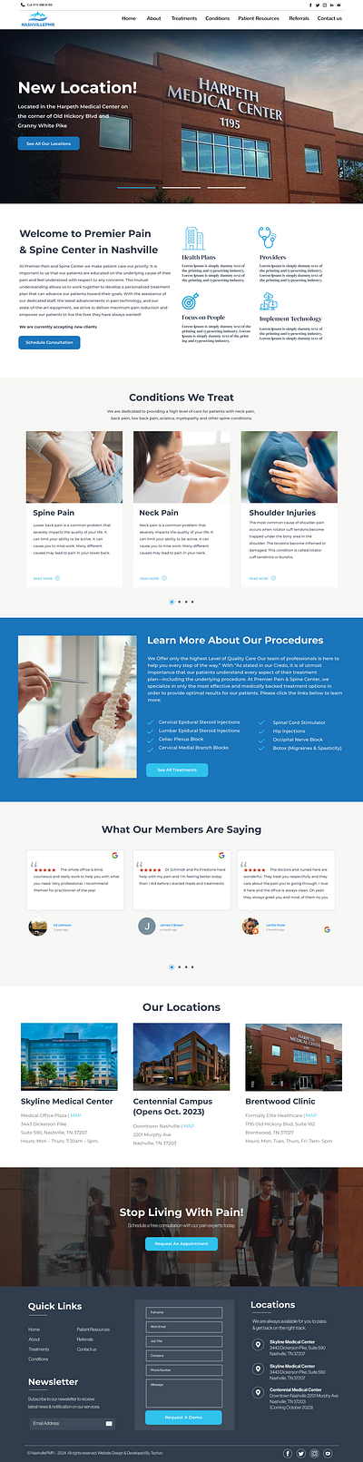 Medical center website UI/UX design. branding design graphic design typography ui ui design ux ux design web design