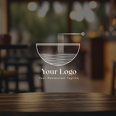 Restaurant logo branding design graphic design illustration line art logo minimalist restaurant vector
