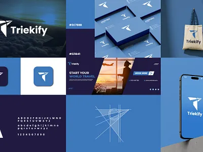 Triekify Logo Design and Branding Design branding graphic design logo