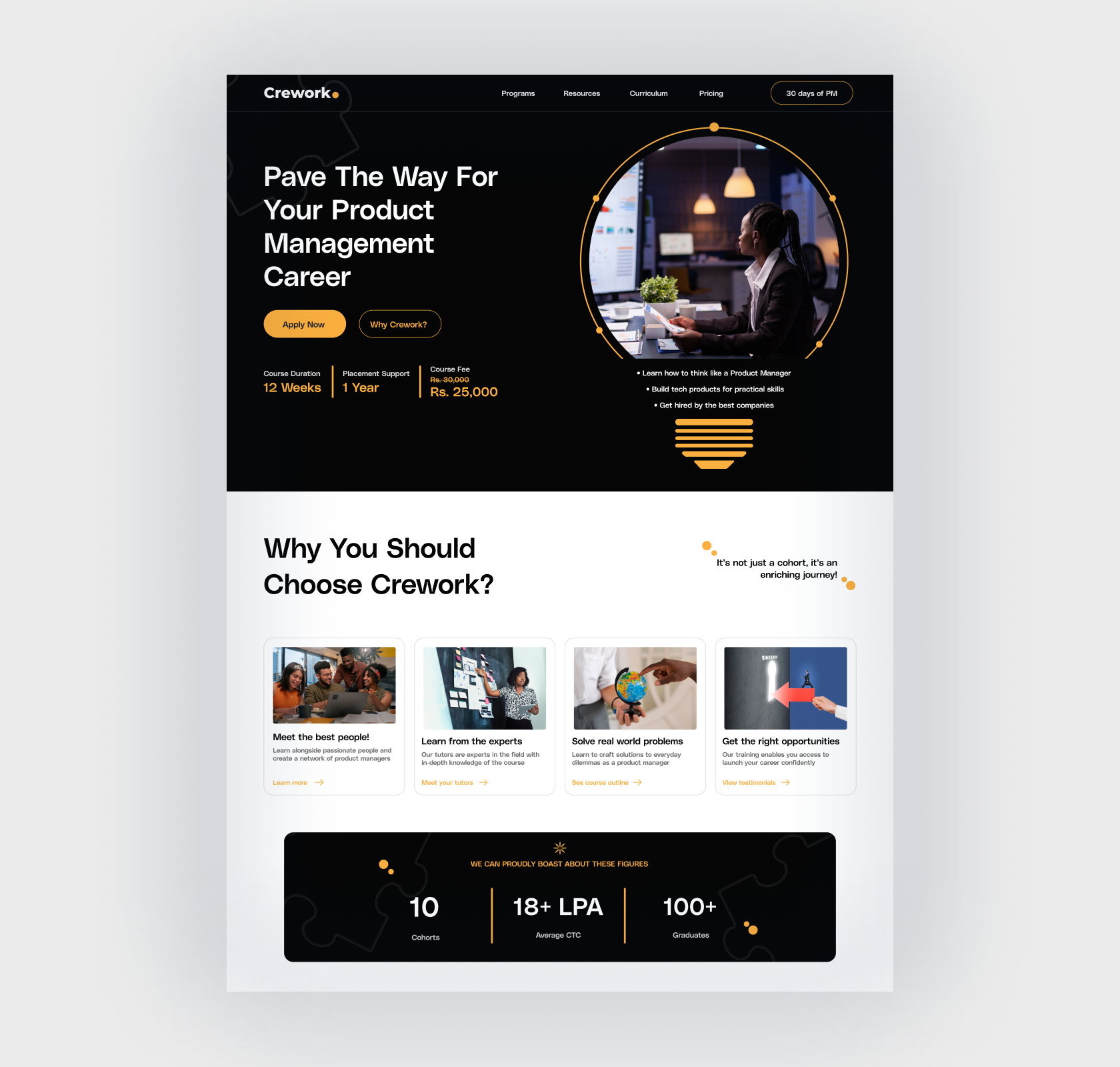 Product Management Website Redesign landing page product management product management website redesign ui ui design ui ux ux design web page