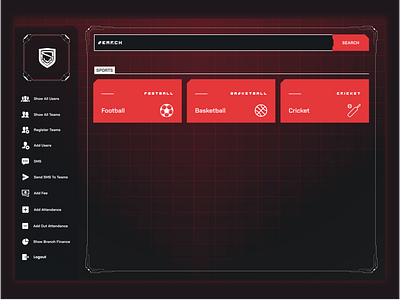 Next-Gen Football CMS: Sci-Fi Redesign cool design futuristic hi tech sci fi ui ux