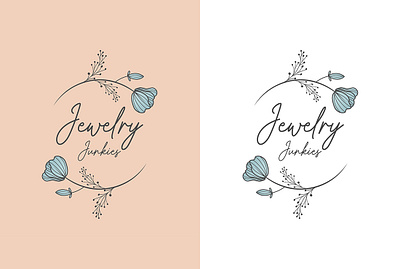 Jewellery logo botanical flower jewellery jewellery logo line line art logo