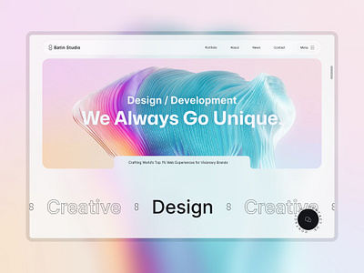 Batin Studio Website Redesign animation batin batin studio branding clean design interaction logo minimalist motion graphics studio ui ux web web design website