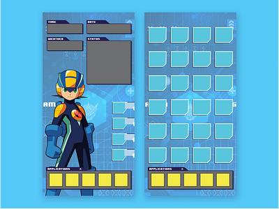 Megaman Battle Network PET Concept: Bridging Reality and Fantasy animated anime cartoons children colorful design gaming kids modern ui ux