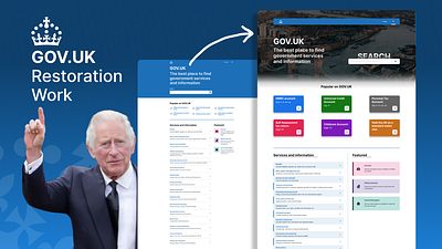 GOV.UK - WEB Site Restoration Work figma free goverment web site home page new new themes restoration ui web web design website website home page