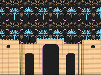 Bab Mekkah graphic design illustrations jeddah najdi pattern pattern