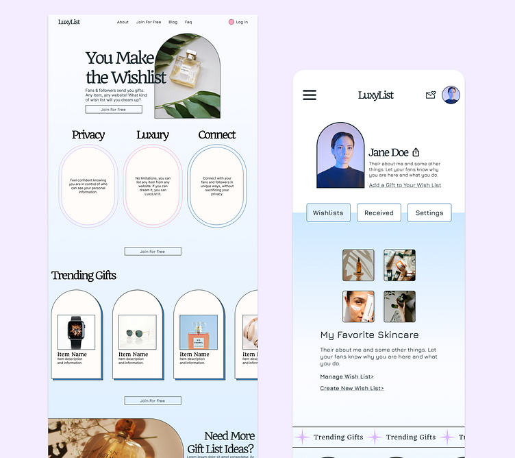 LuxyList | UX/UI Bootcamp Project by Marci Jones on Dribbble