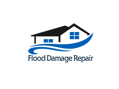 Flood Damage Repair Logo app branding design graphic design illustration logo logos typography ui vector